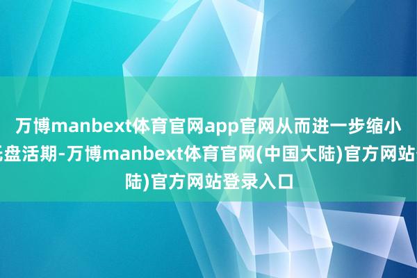 万博manbext体育官网app官网从而进一步缩小订单寄托盘活期-万博manbext体育官网(中国大陆)官方网站登录入口